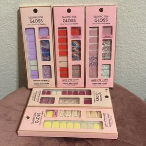 Dashing Diva Gloss Nail Palette Set - Purple, Red, Yellow